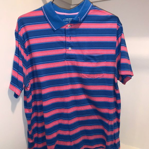 Saddlebred Striped Polo Shirt - Picture 1 of 2